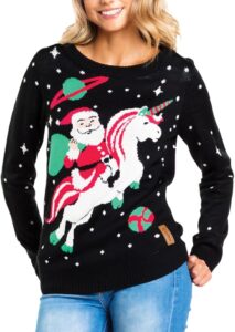 Women’s Santa Unicorn Christmas Sweater