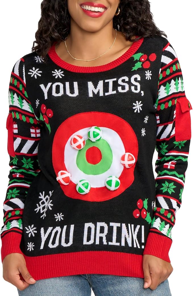 Women’s Drinking Game Ugly Sweater