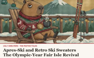 Apres-Ski and Retro Ski Sweaters: The Olympic-Year Fair Isle Revival