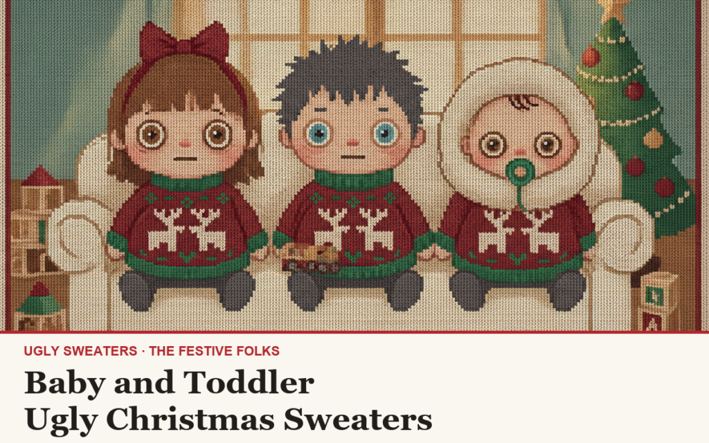 Baby and Toddler Ugly Christmas Sweaters