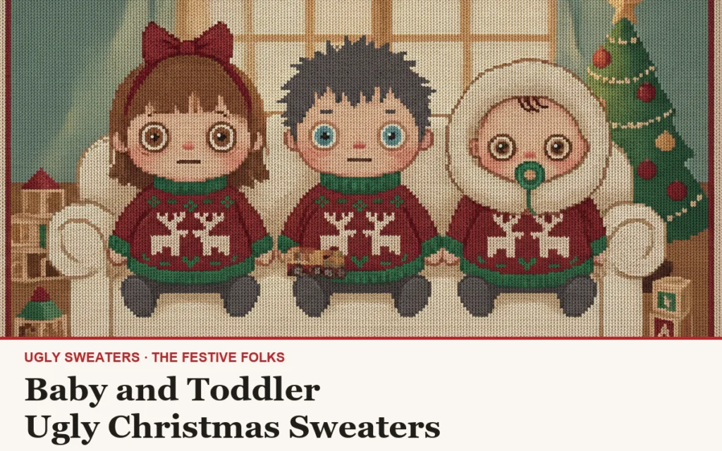 Baby and Toddler Ugly Christmas Sweaters