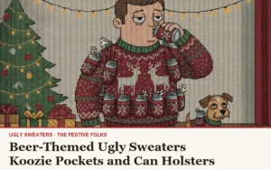 Beer-Themed Ugly Sweaters: Koozie Pockets and Can Holsters