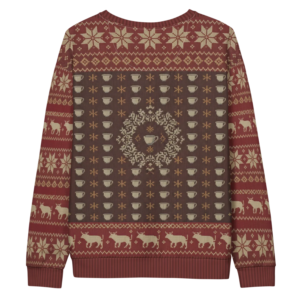Bull in a China Shop All-Over-Print Christmas Sweatshirt