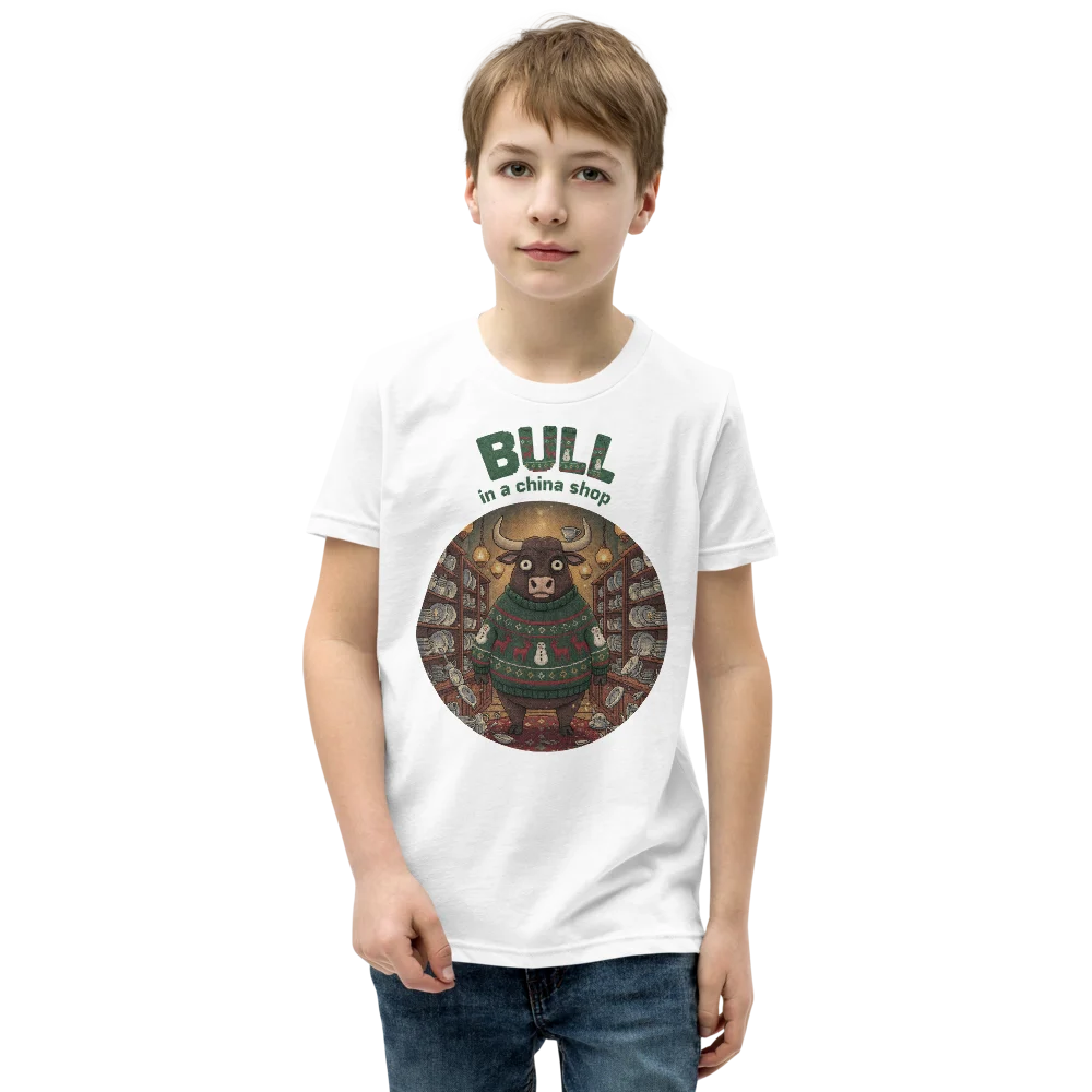 Bull in a China Shop Kids' Ugly Christmas Tee