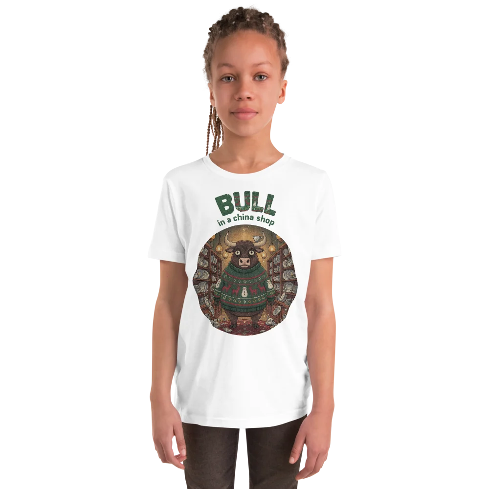 Bull in a China Shop Kids' Ugly Christmas Tee
