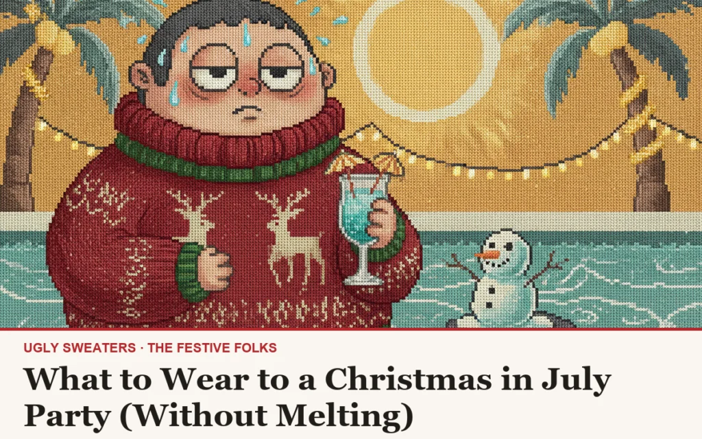 What to Wear to a Christmas in July Party (Without Melting)