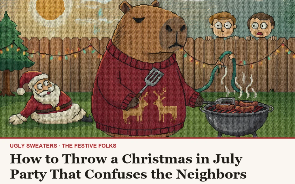 Christmas in July 2026: How to Throw a Party That Confuses the Neighbors