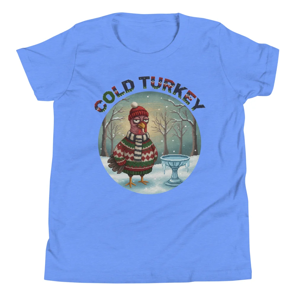 Cold Turkey Kids' Ugly Christmas Tee, Blue