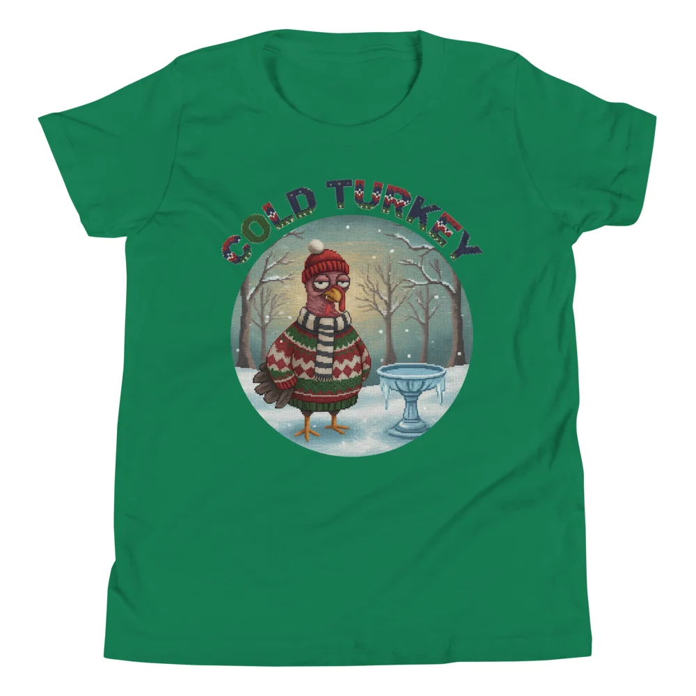 Cold Turkey Kids' Ugly Christmas Tee, Green