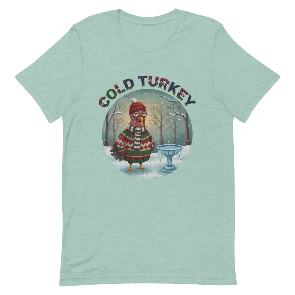 Cold Turkey Ugly Christmas Tee, Green