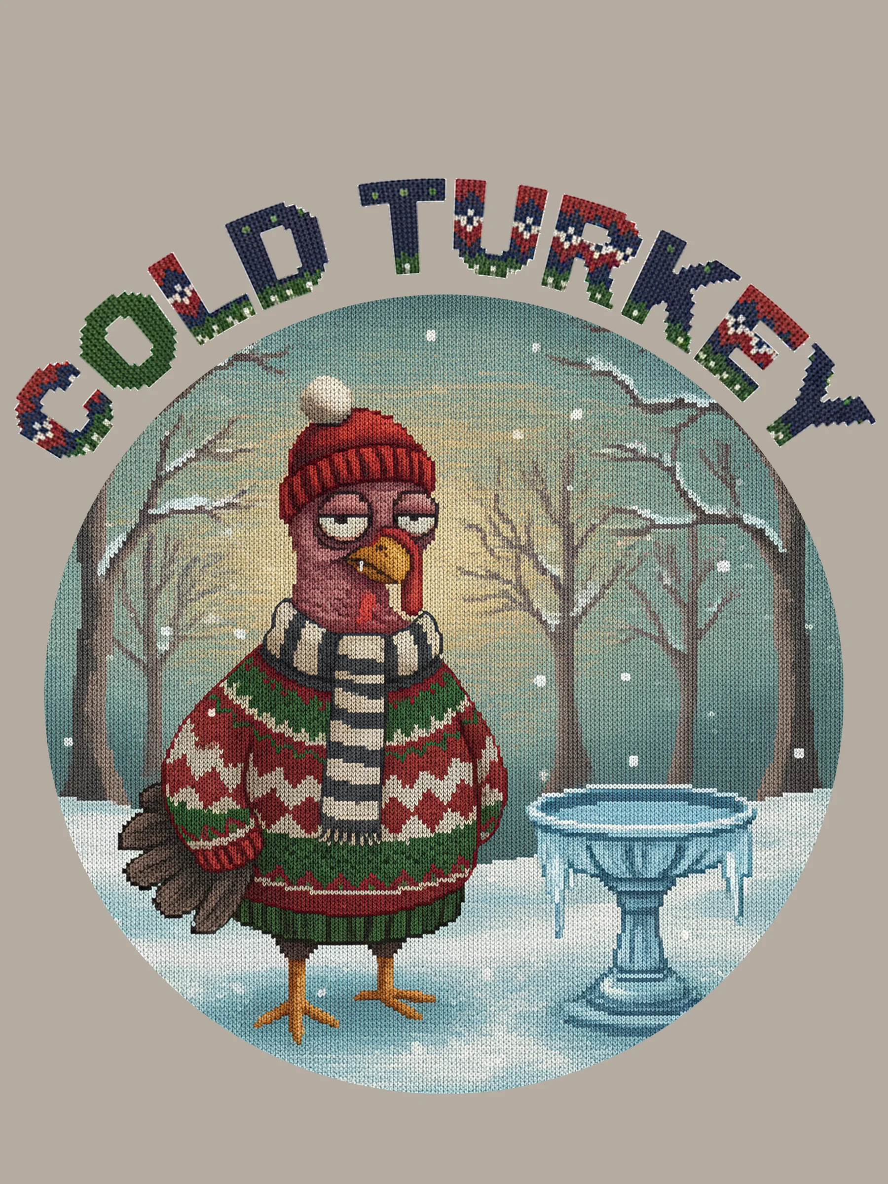 Cold Turkey Toddler Ugly Christmas Tee
