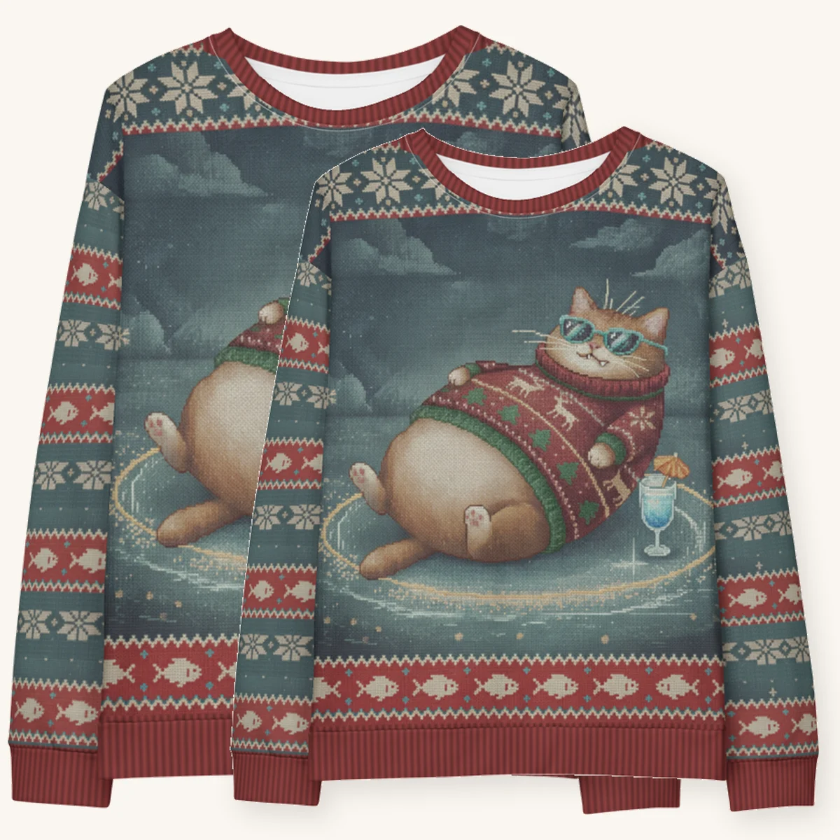 cool-cat-couples-sweatshirt-set