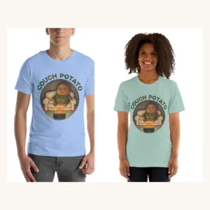 Couch Potato Matching Christmas Shirts for Couples | Two Funny Tees