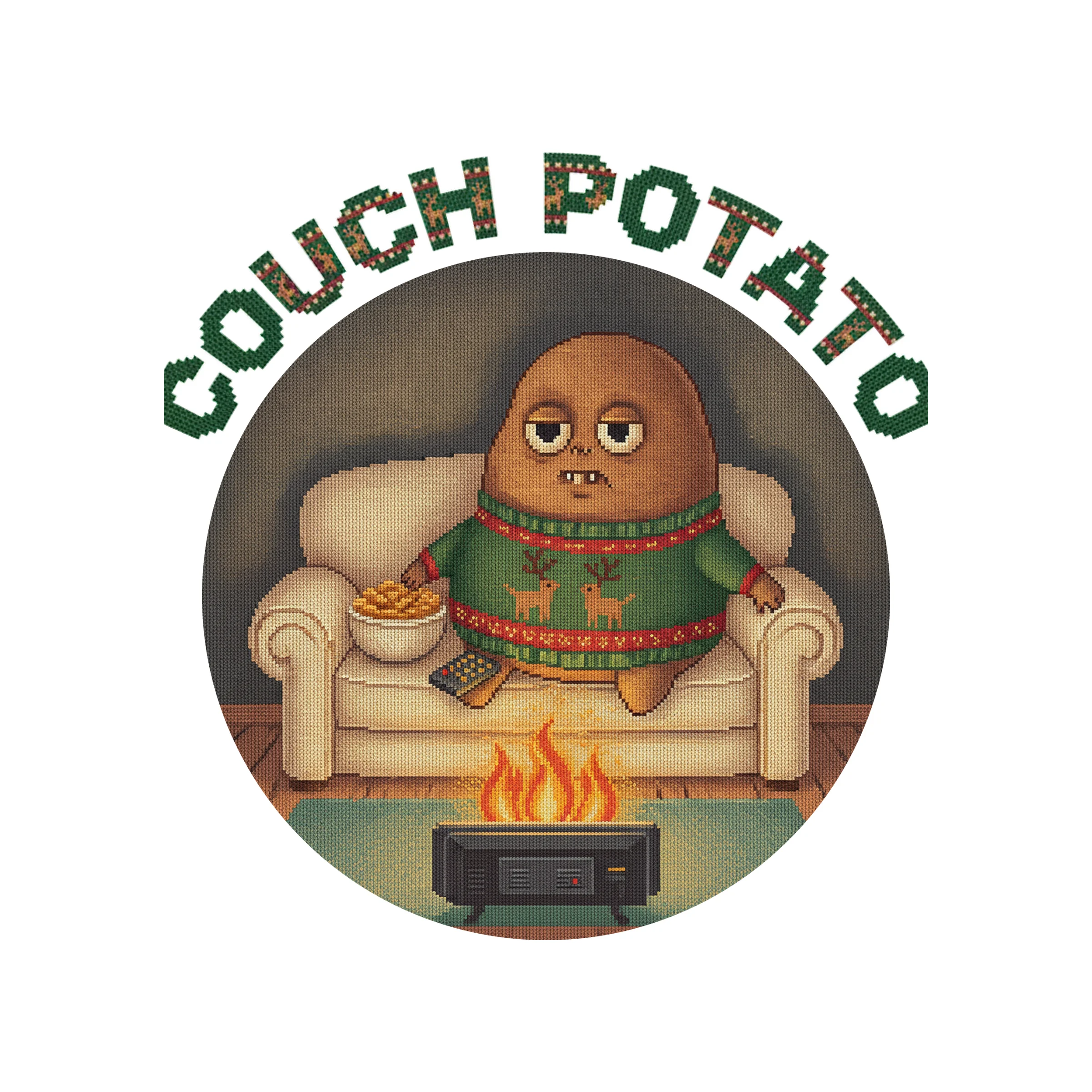 Couch Potato Kids' Ugly Christmas Tee