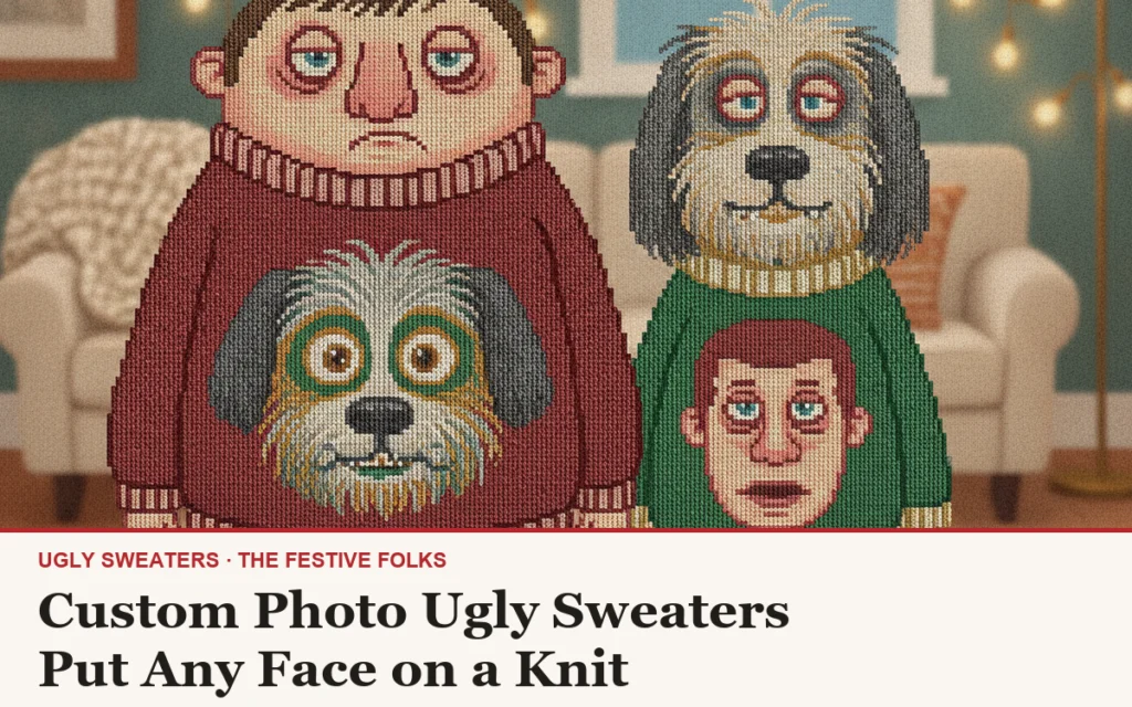 Custom Photo Ugly Sweaters: Put Any Face on a Knit