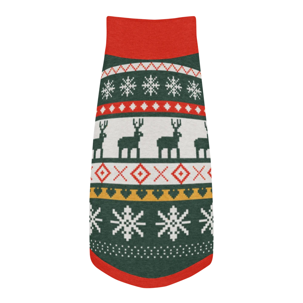 Reindeer Classic Knitted Pet Sweater, 75.00 US dollars