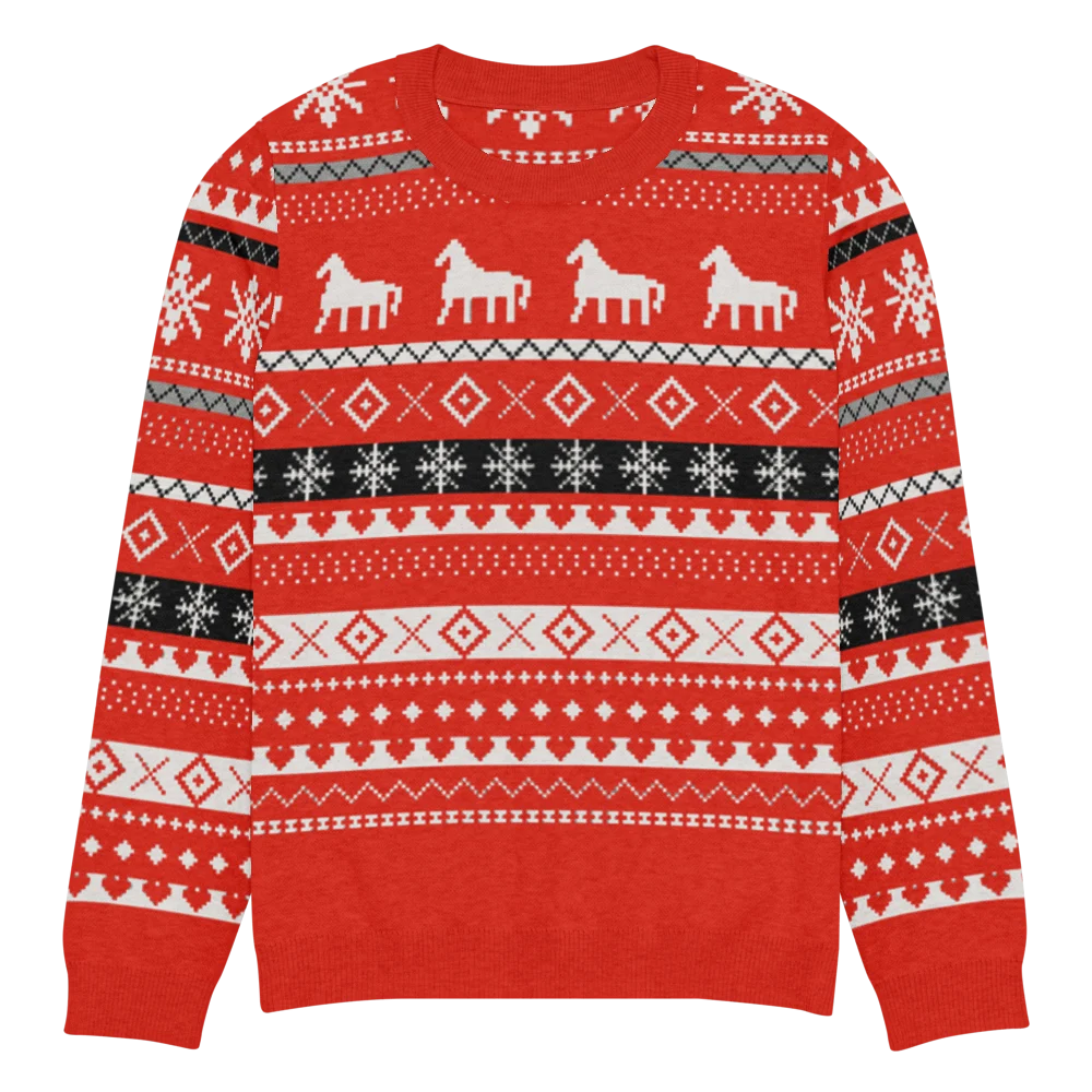 Dala Horse Knitted Christmas Sweater