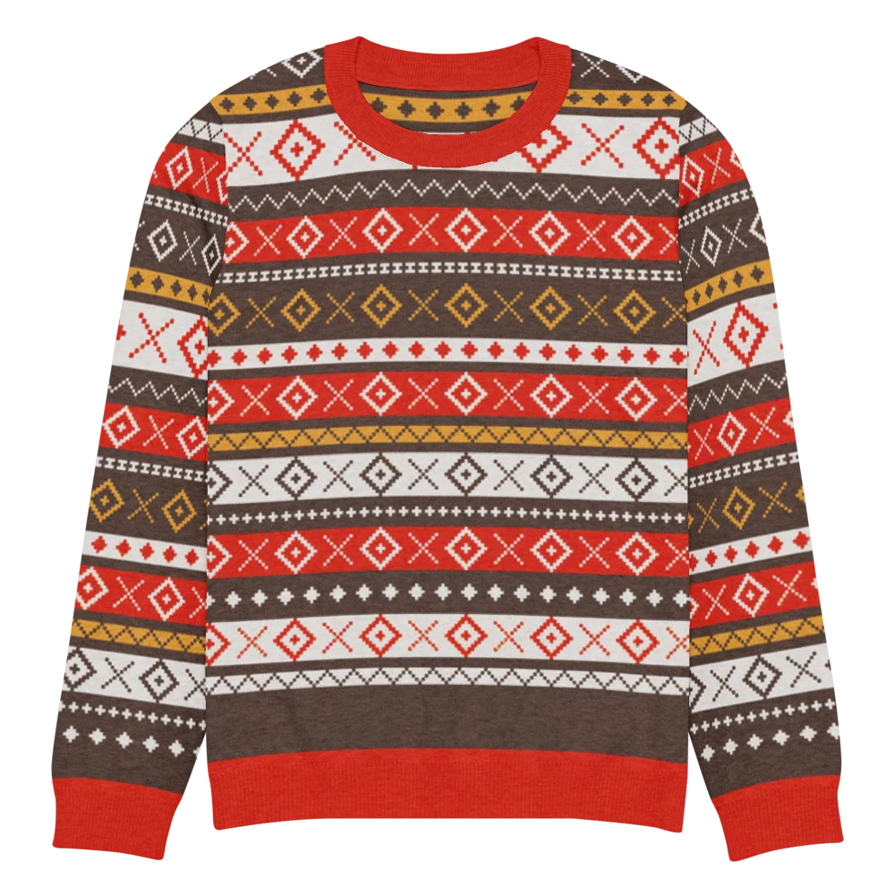 Fair Isle Allover Knitted Christmas Sweater