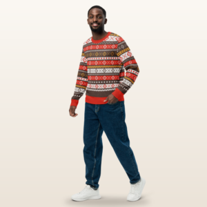 Fair Isle Allover Knitted Christmas Sweater