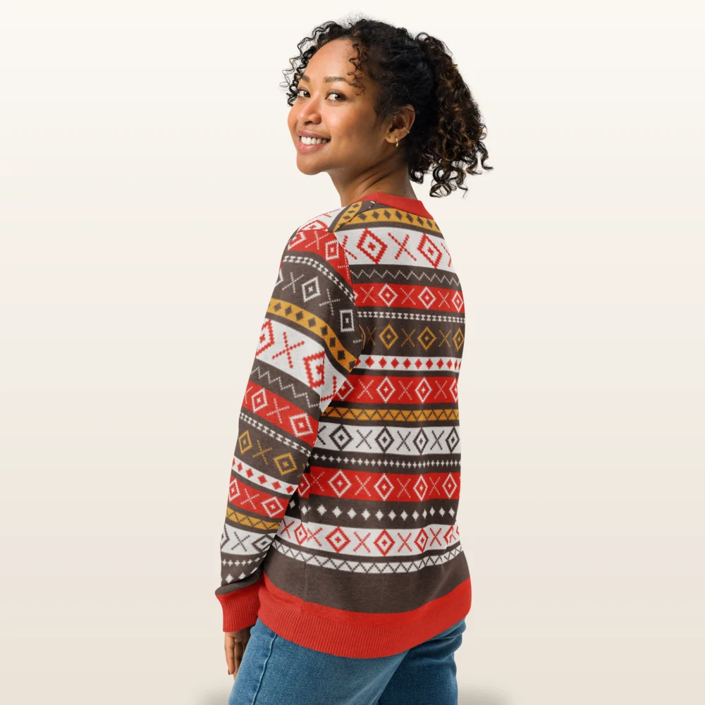 Fair Isle Allover Knitted Christmas Sweater