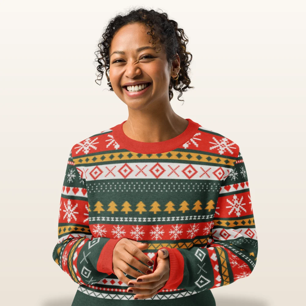 Christmas Sampler Knitted Christmas Sweater