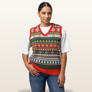 Christmas Sampler Knitted Christmas Vest