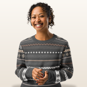 Icelandic Yoke Knitted Christmas Sweater