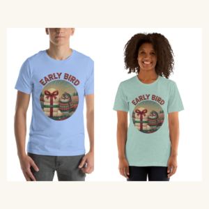 Early Bird Couples Matching Set | Two Tees, One Design