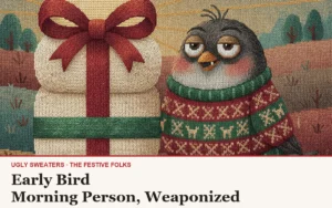 Early Bird: The Ugly Christmas Sweater for Morning People