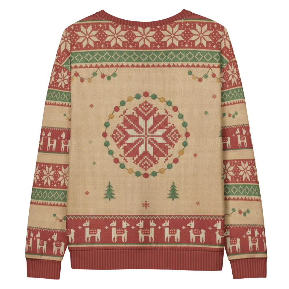Fa La La La Llama Ugly Christmas Sweater, Sweatshirt