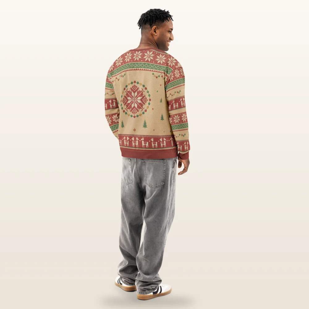 Fa La La La Llama Ugly Christmas Sweater, Sweatshirt