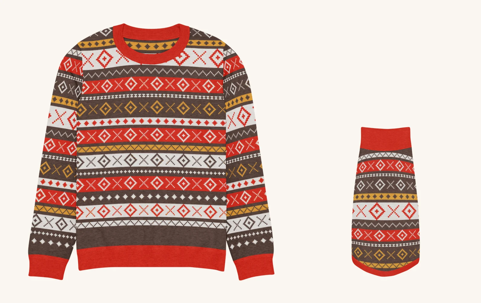 Fair Isle Allover Matching Set | You + Your Dog