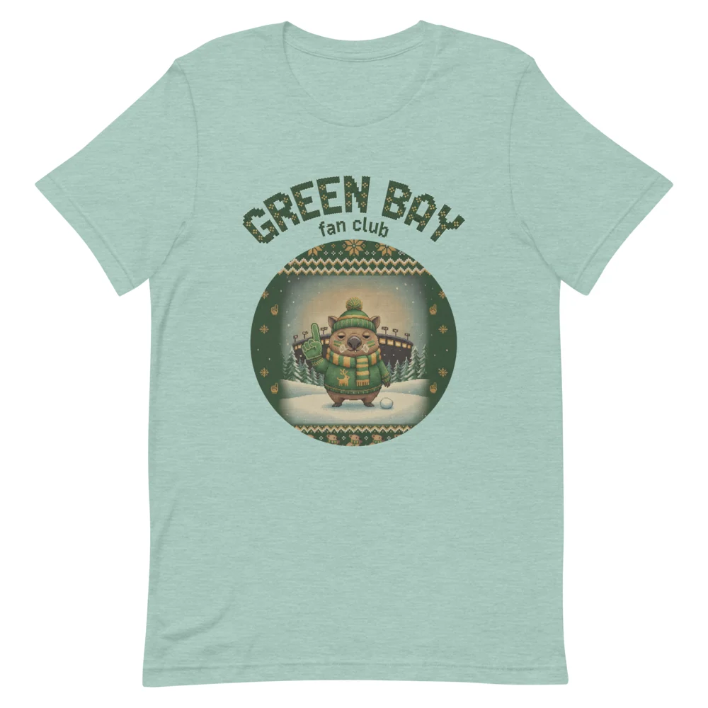 Green Bay Fan Ugly Christmas Tee, Green