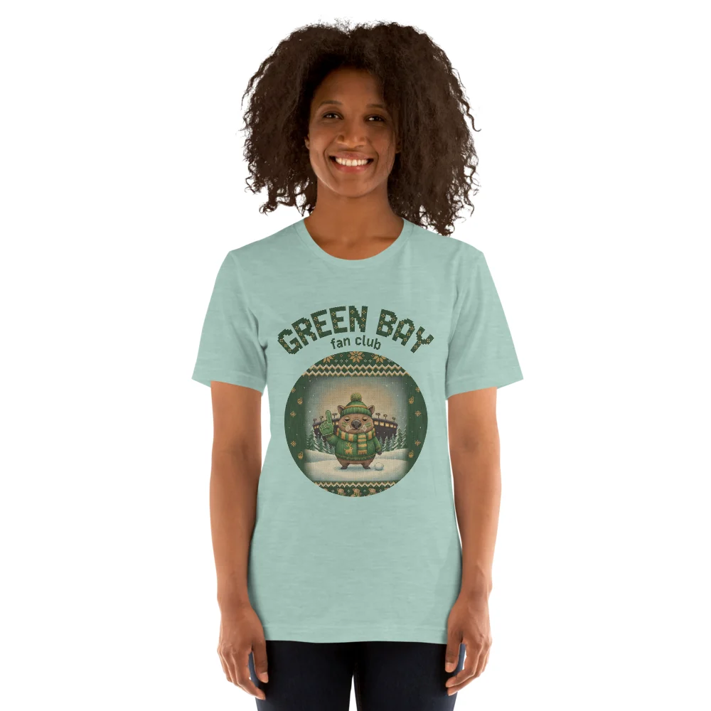 Green Bay Fan Ugly Christmas Tee, Green model