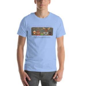 The Festive Folks Tee — Blue model