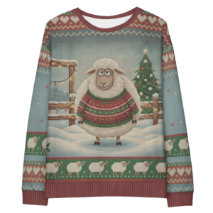 Fleece Navidad Ugly Christmas Sweater, Sweatshirt