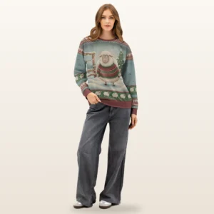 Fleece Navidad Ugly Christmas Sweater, Sweatshirt