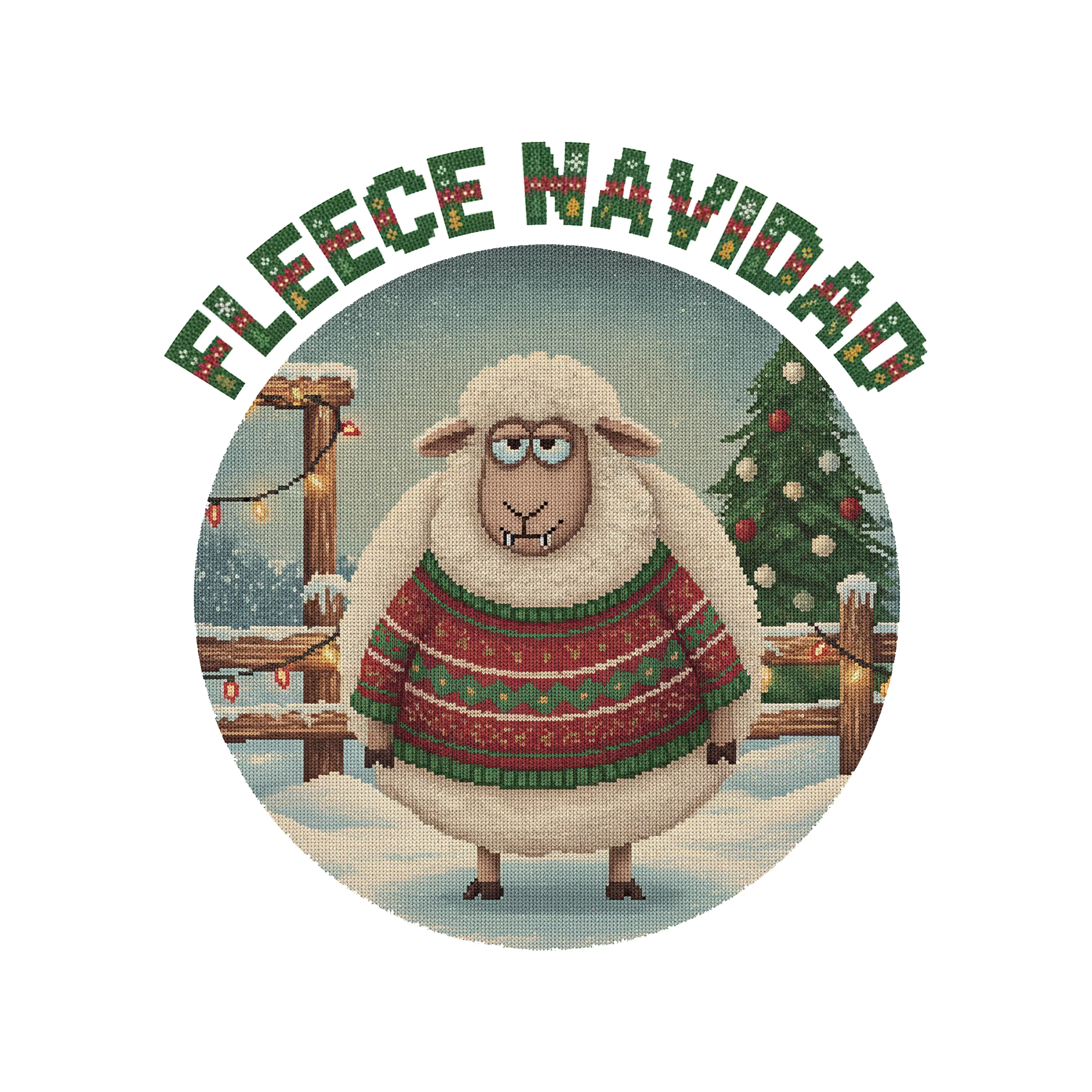 Fleece Navidad Kids' Ugly Christmas Tee