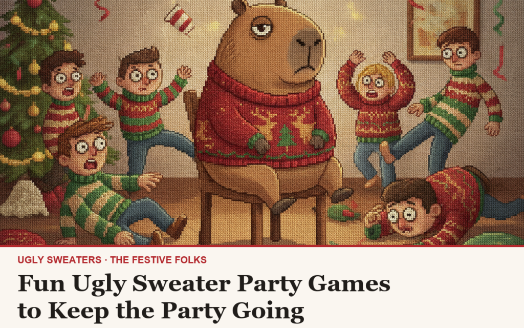 Fun Ugly Sweater Party Games to Keep the Party Going