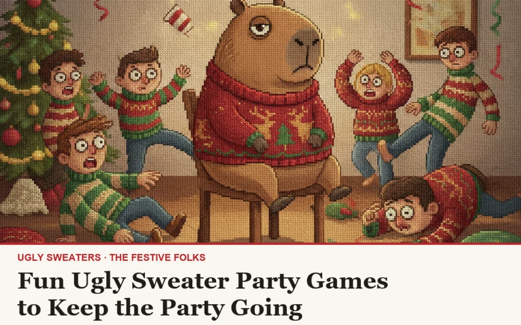 Fun Ugly Sweater Party Games to Keep the Party Going