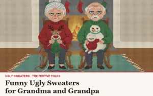 Funny Ugly Sweaters for Grandma and Grandpa