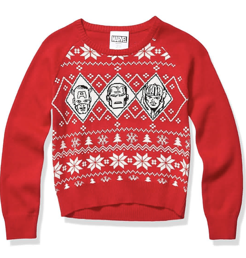 Marvel Girls Ugly Christmas Sweater for girls