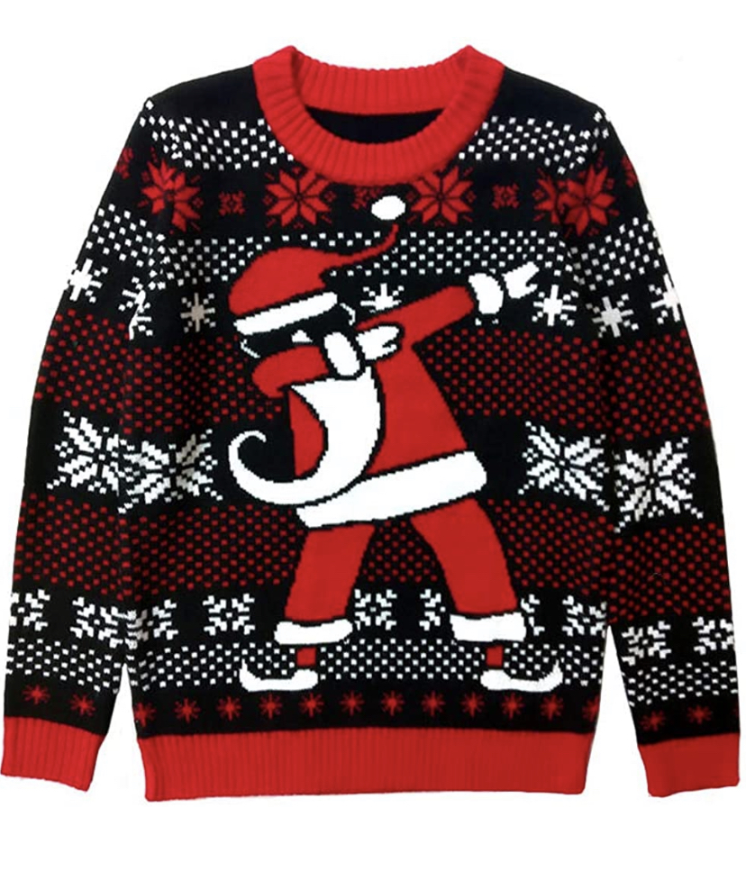 Dabbing Santa Ugly Christmas Sweater for girls