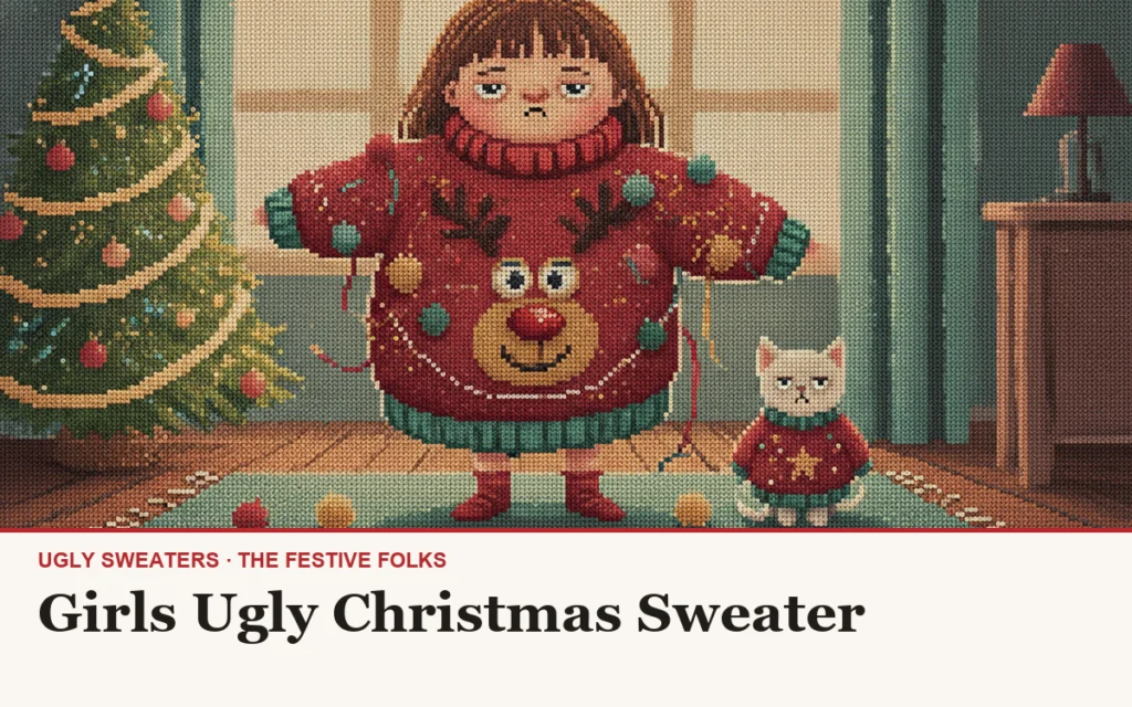 Girls Ugly Christmas Sweater