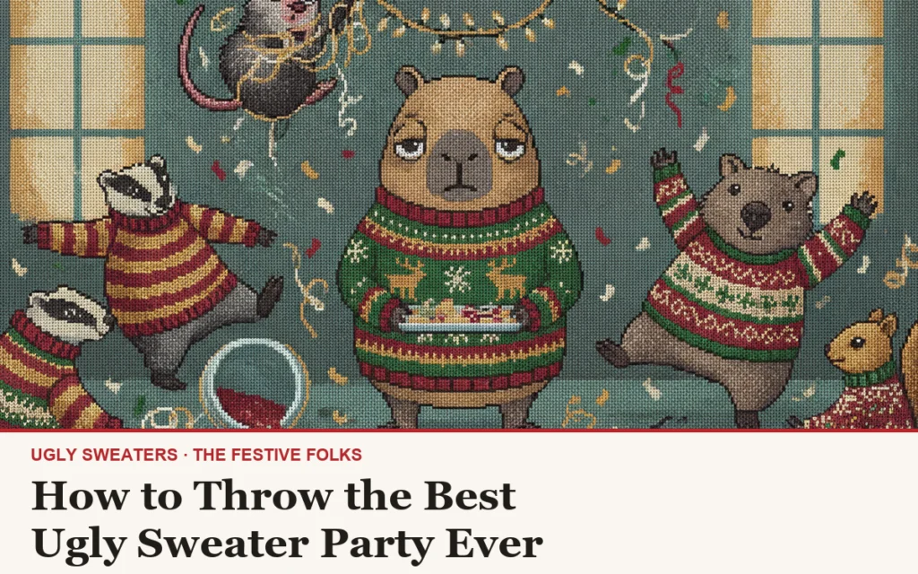 How to Throw the Best Ugly Sweater Party Ever