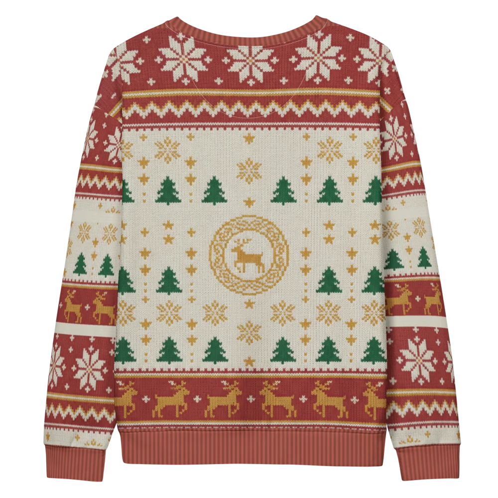 Kansas City Fan Ugly Christmas Sweatshirt flat back