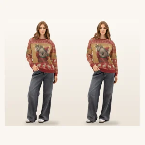 Koalafied Matching Ugly Christmas Sweaters for Couples | Two Sweatshirts