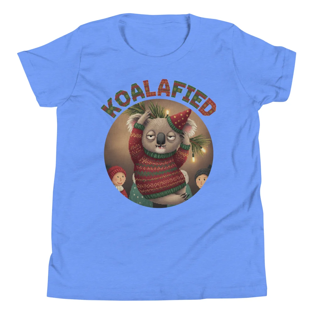 Koalafied Kids' Ugly Christmas Tee, Blue