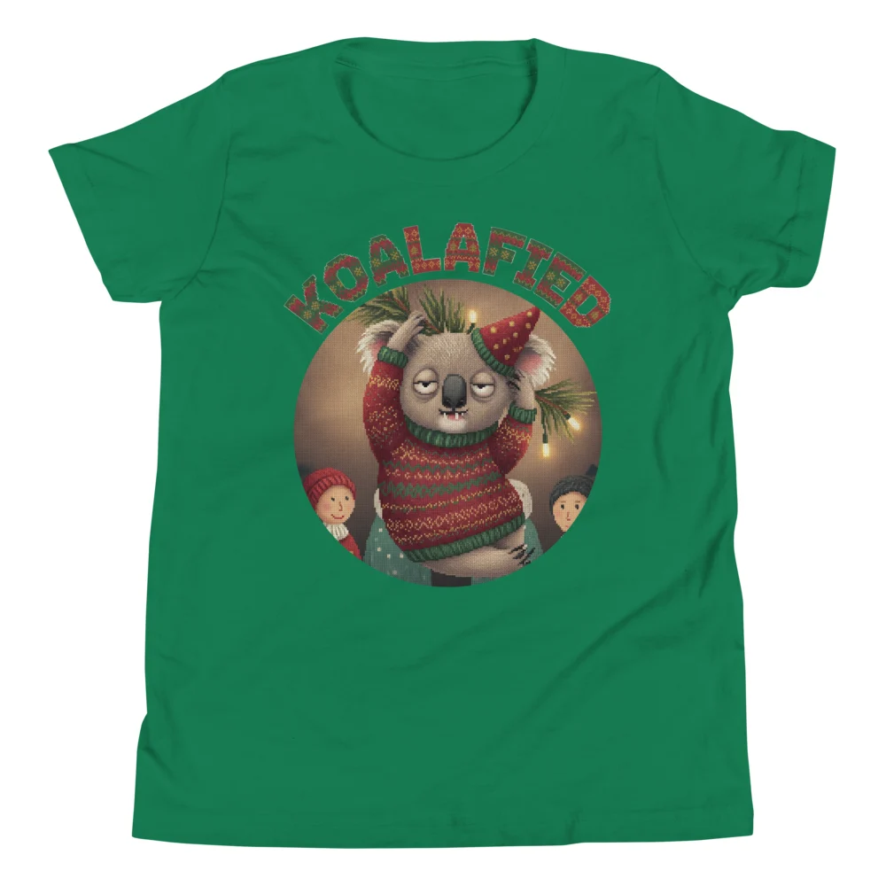 Koalafied Kids' Ugly Christmas Tee, Green