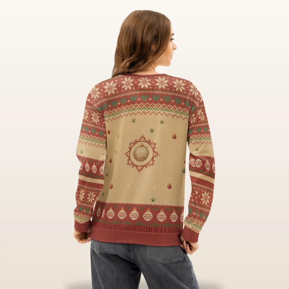 Meowy Christmas Ugly Christmas Sweater, Sweatshirt